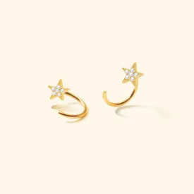 Crystal Stars Reversible Earrings