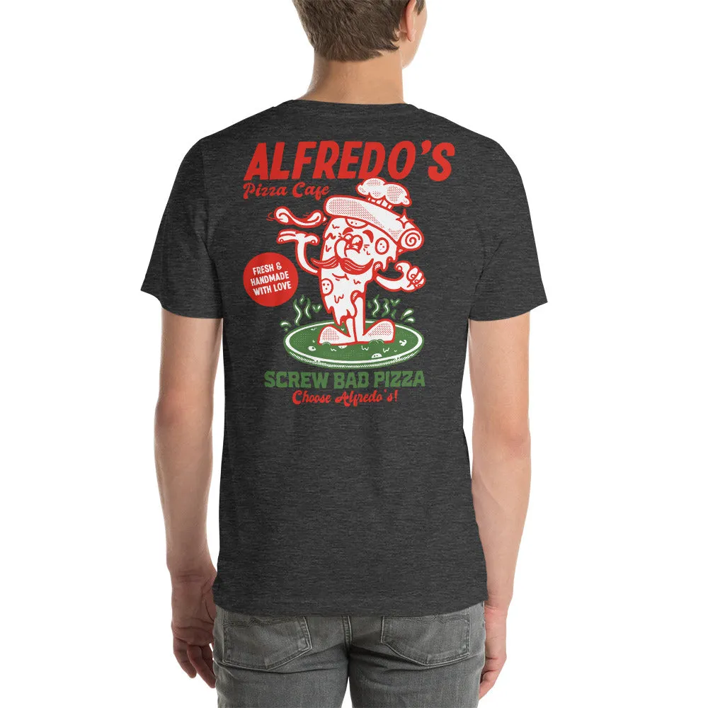 Alfredo's Pizza Cafe Front/Back Unisex T-shirt