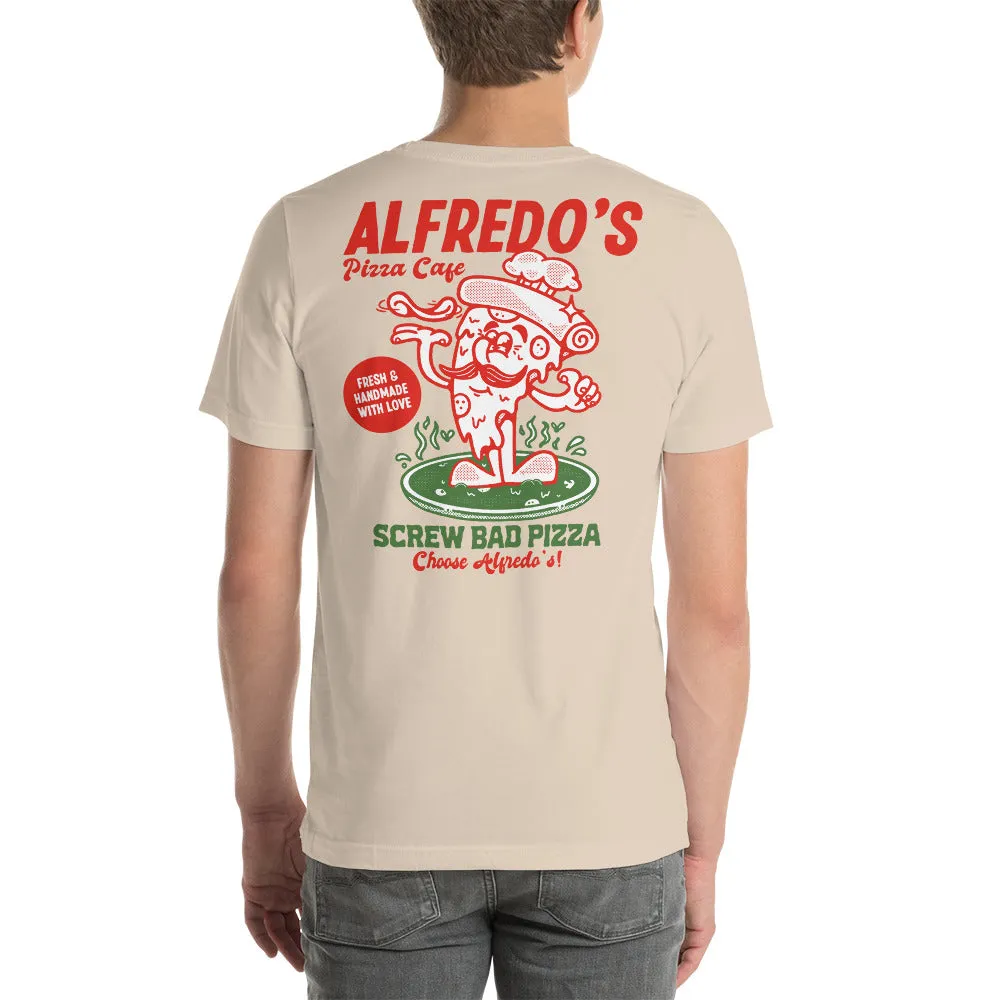 Alfredo's Pizza Cafe Front/Back Unisex T-shirt