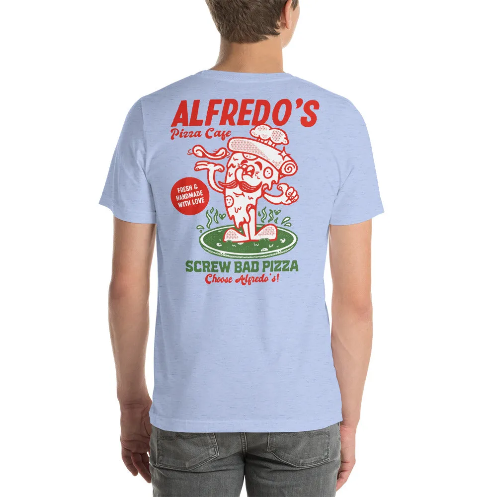 Alfredo's Pizza Cafe Front/Back Unisex T-shirt