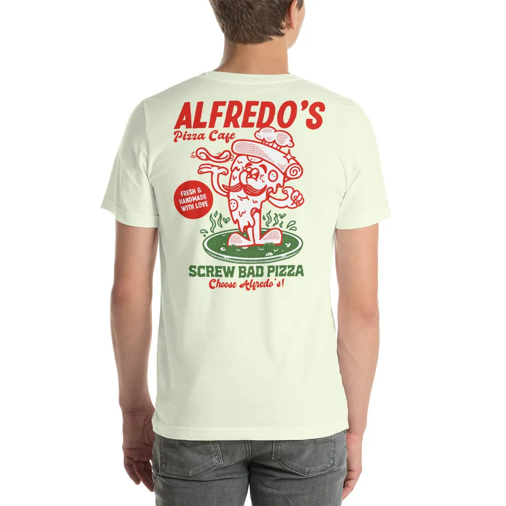 Alfredo's Pizza Cafe Front/Back Unisex T-shirt