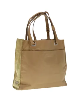 Beige Nylon Tote Bag by Prada - Authentic