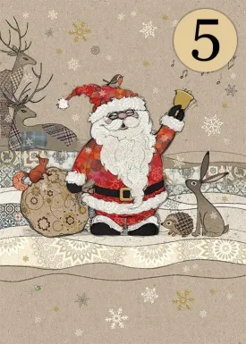 BugArt 5 Pack Christmas Cards: Santa and Friends