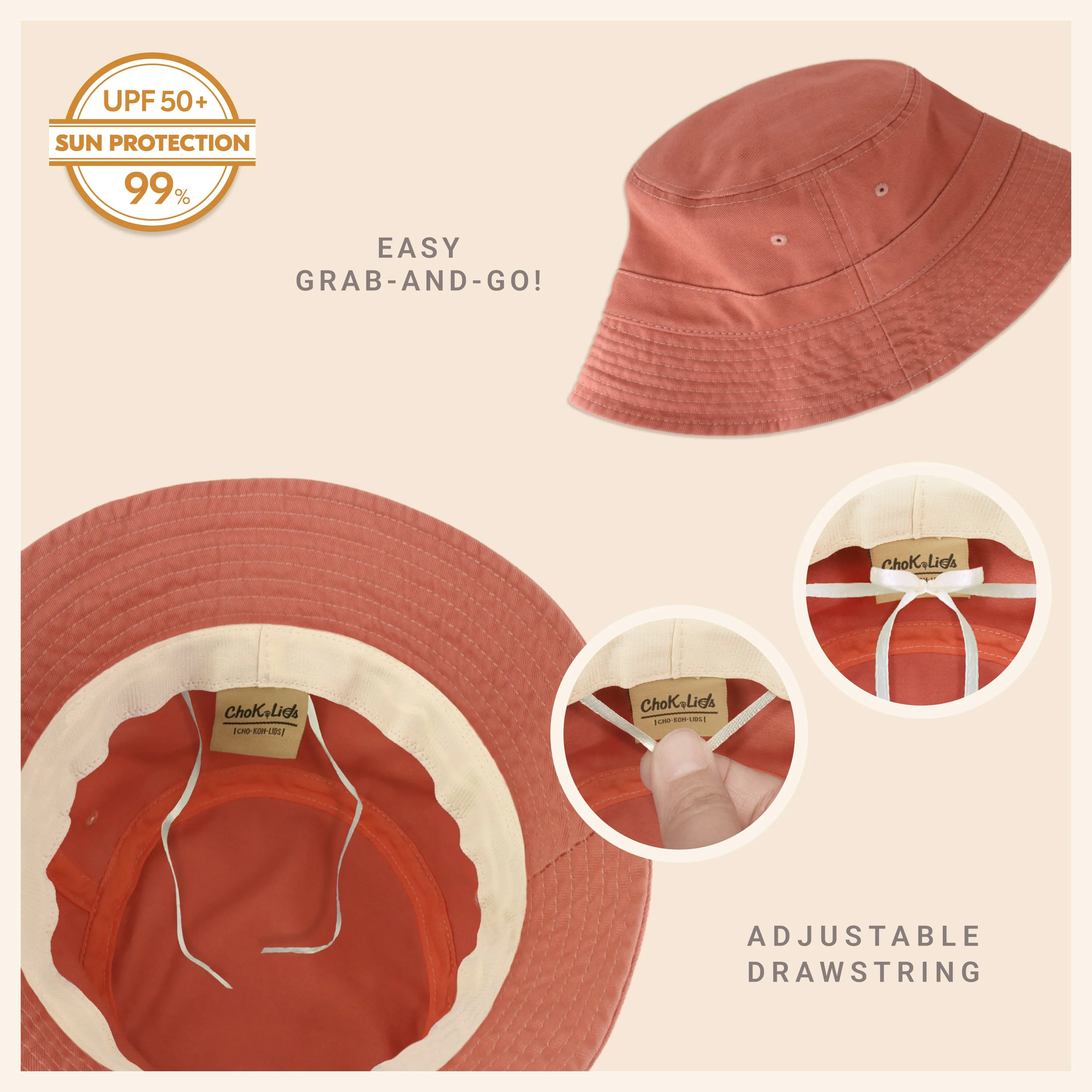 Classic Washed Cotton Bucket Hat