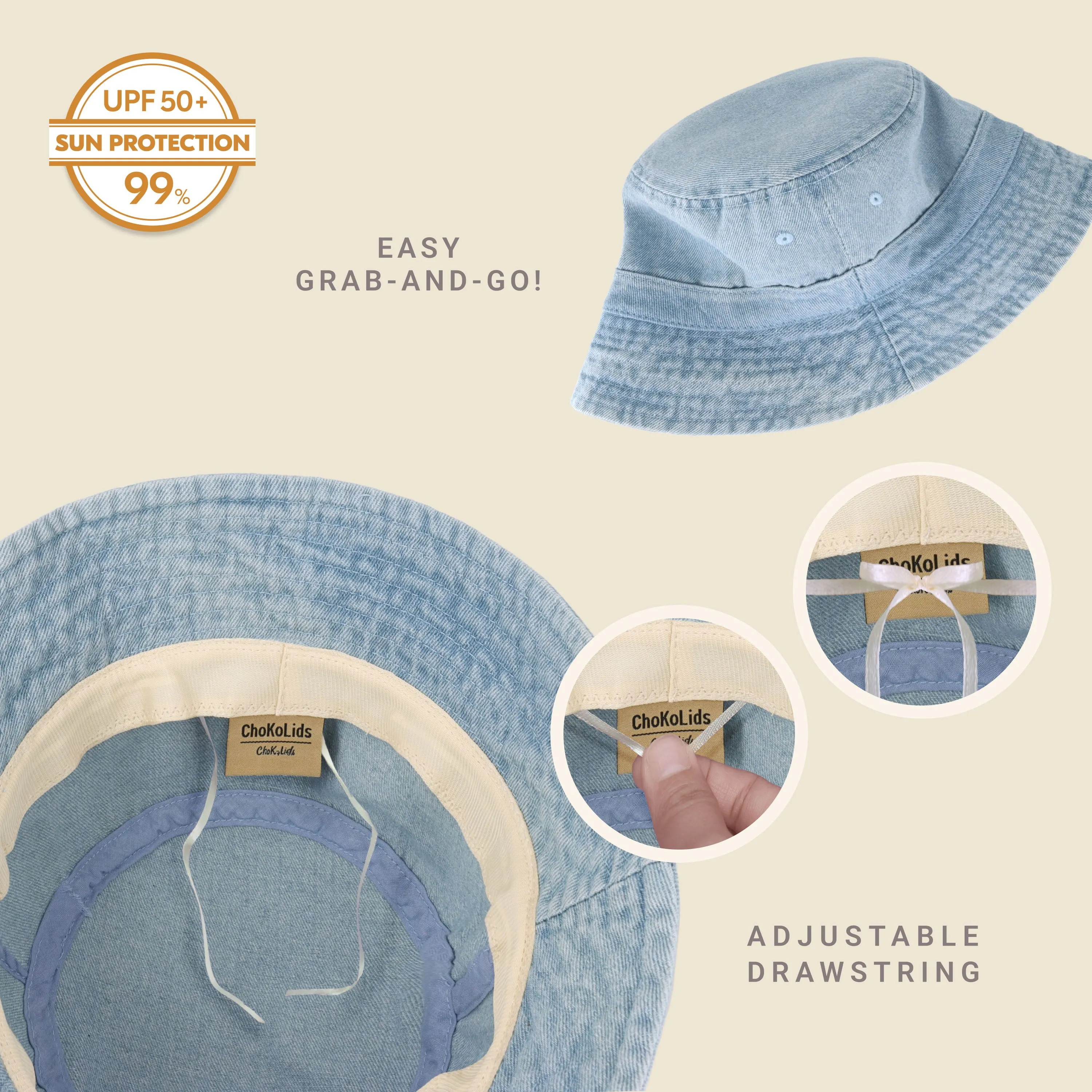 Classic Washed Cotton Bucket Hat