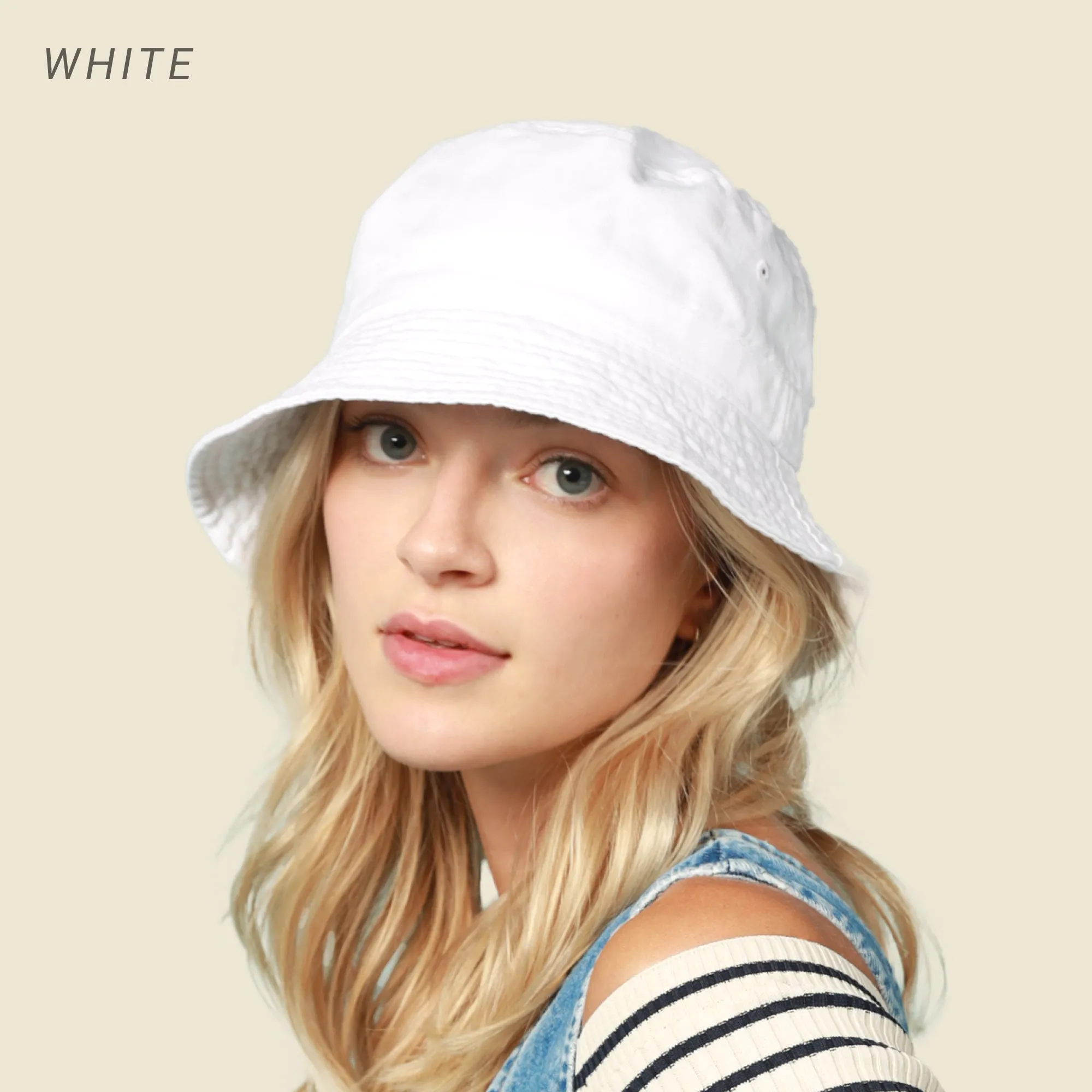 Classic Washed Cotton Bucket Hat