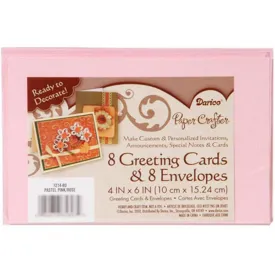 Core'dinations Blank Cards and Envelopes Pastel PinkA2 8 pcs