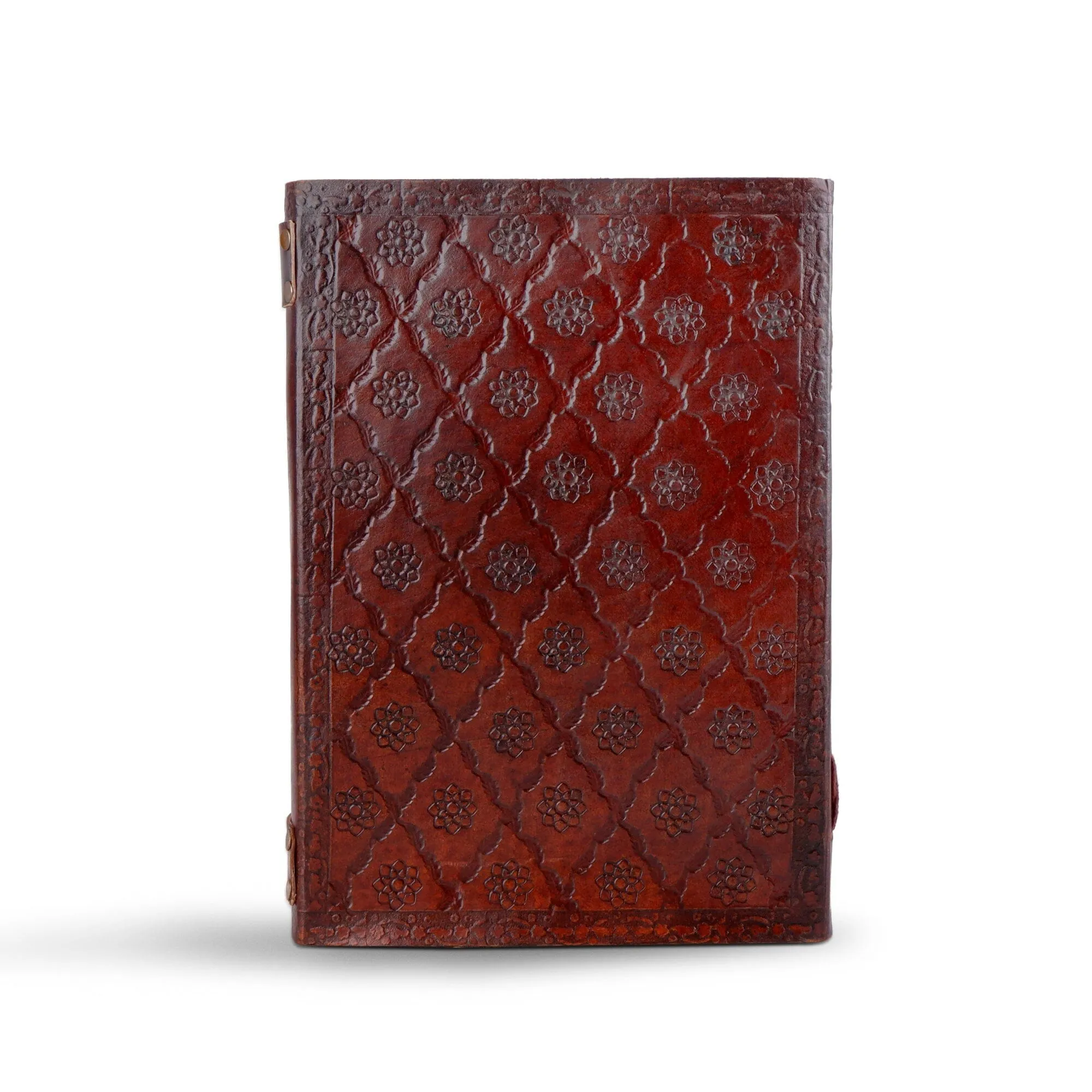 Dark Brown 7 Stones Leather Diary