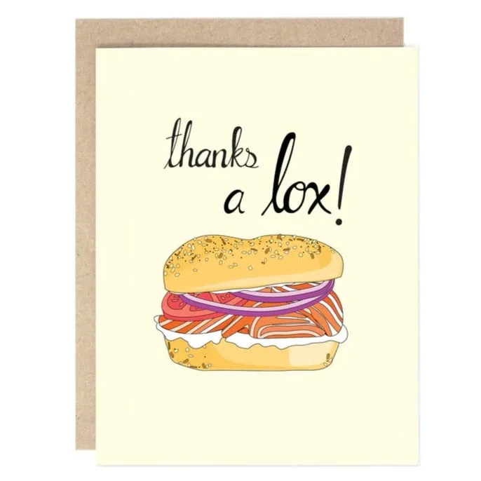 Drawn Goods bagel greeting cards