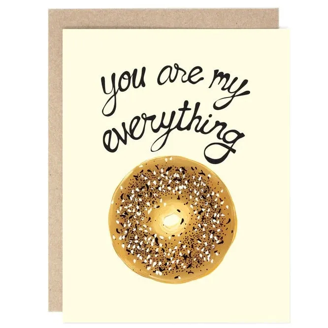 Drawn Goods bagel greeting cards