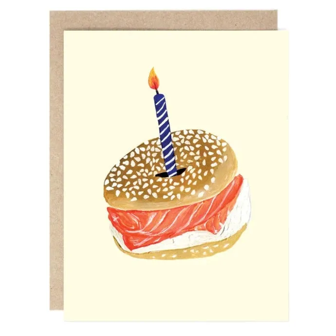 Drawn Goods bagel greeting cards