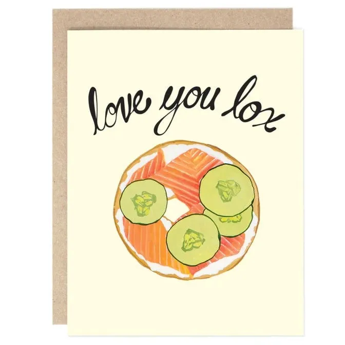 Drawn Goods bagel greeting cards