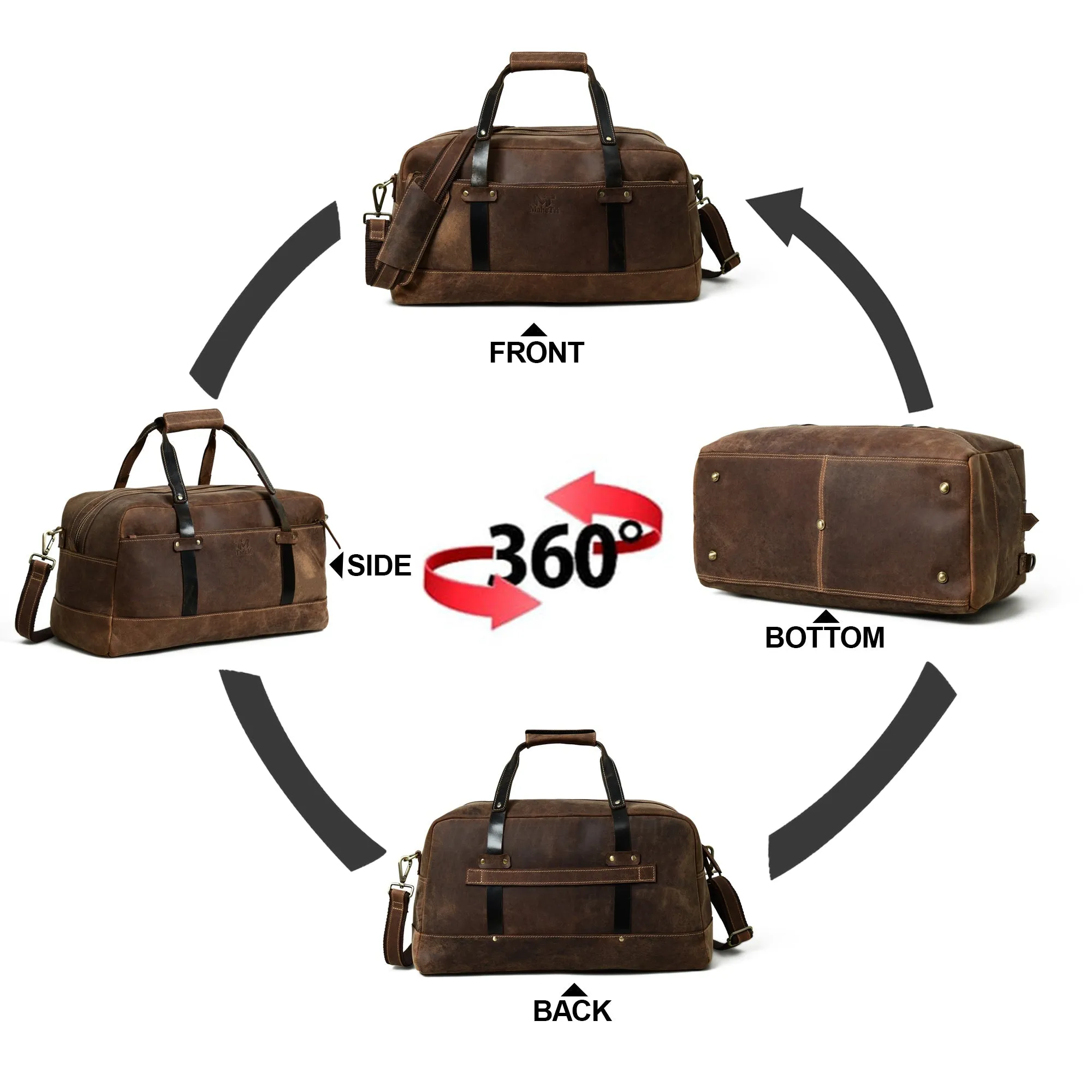 Espresso Elegance Carry on Duffle