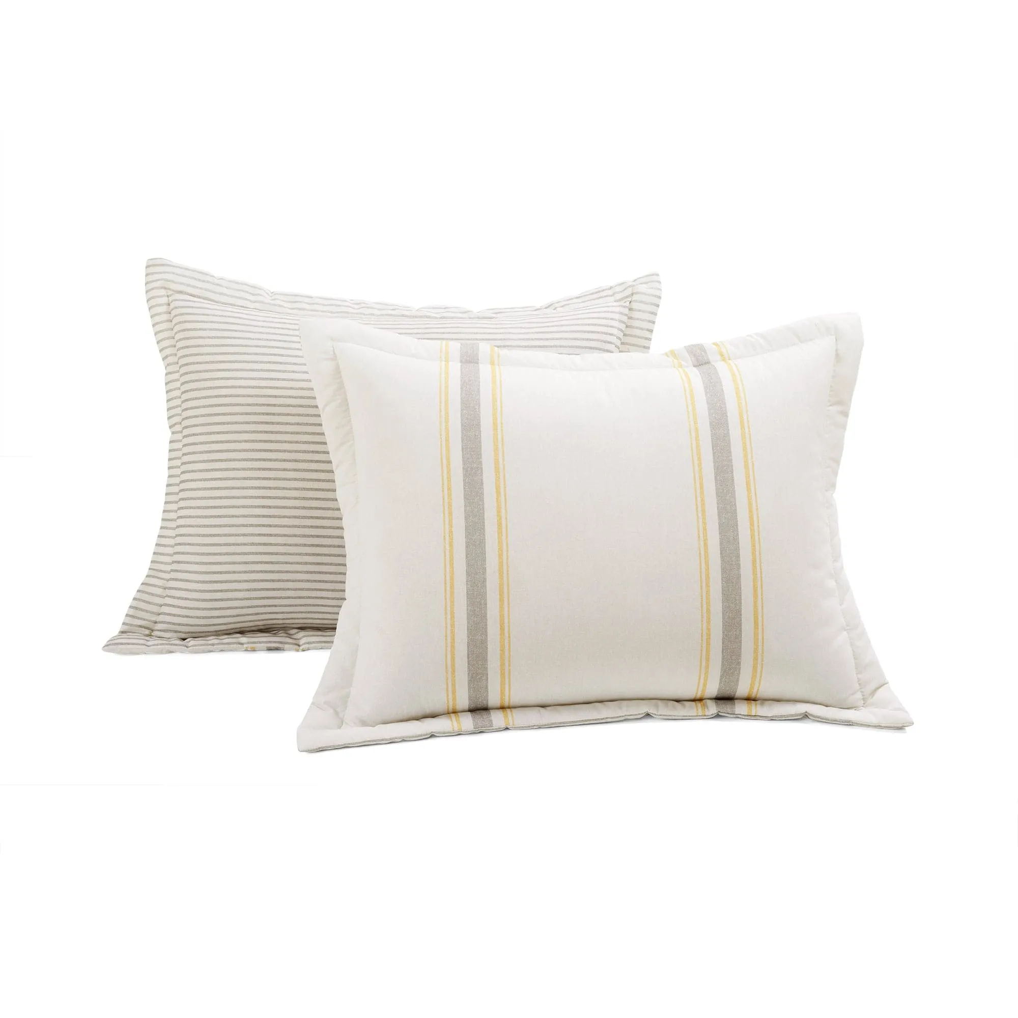 Farmhouse Stripe Reversible Comforter Set