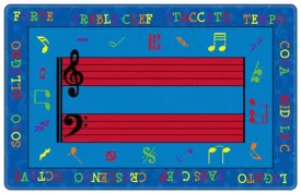 Fun With Music Kids Educational Rug