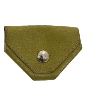 Green Leather Coin Purse