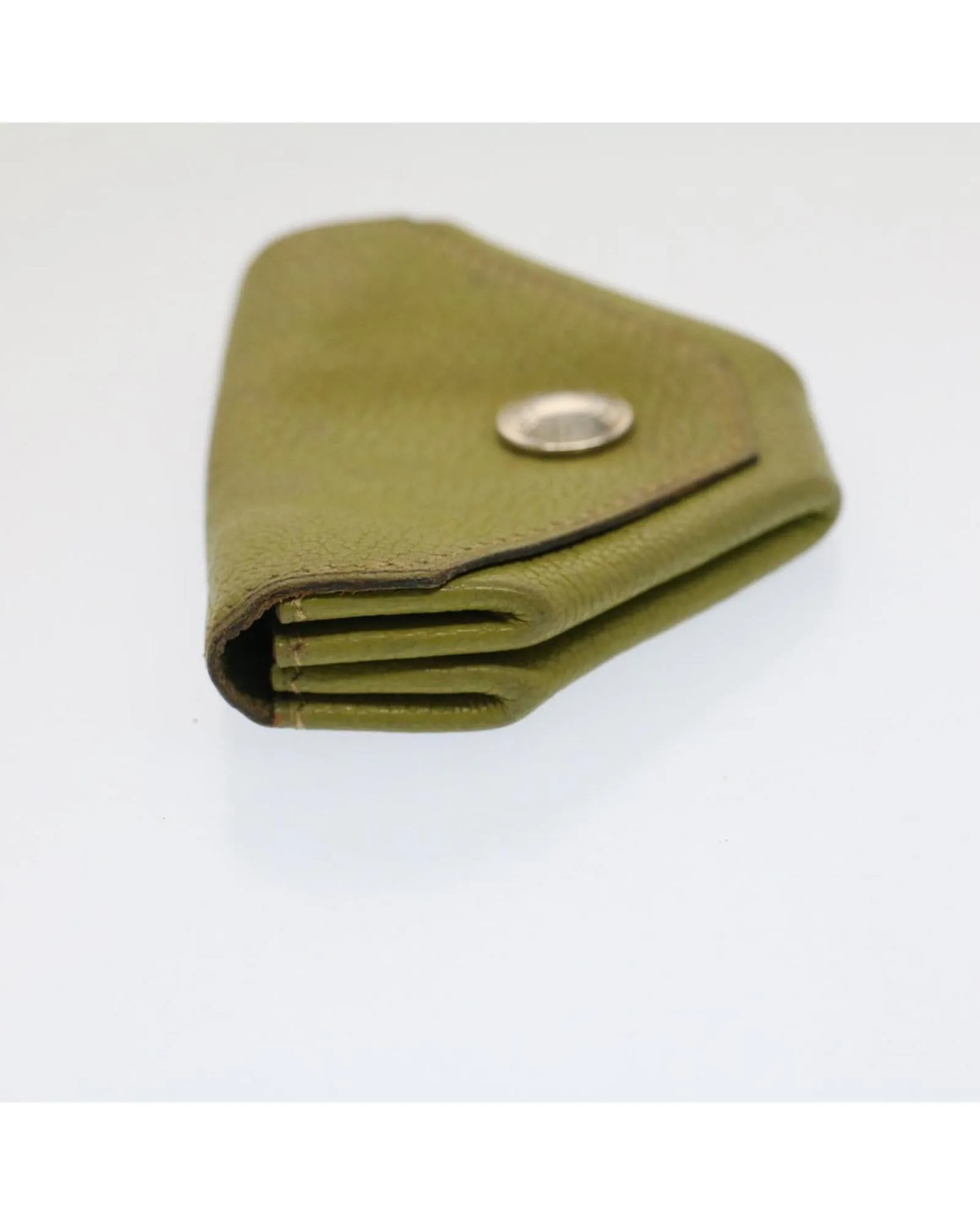 Green Leather Coin Purse