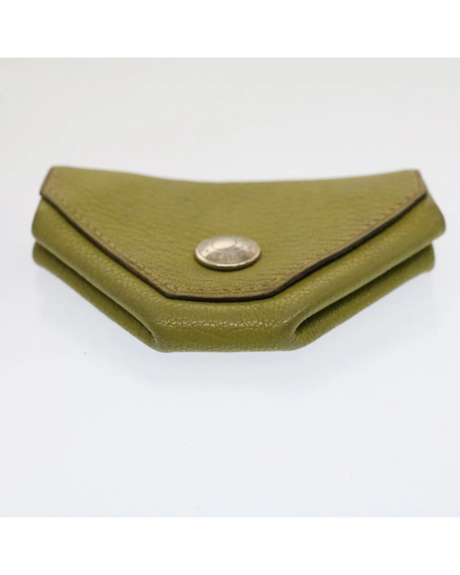 Green Leather Coin Purse