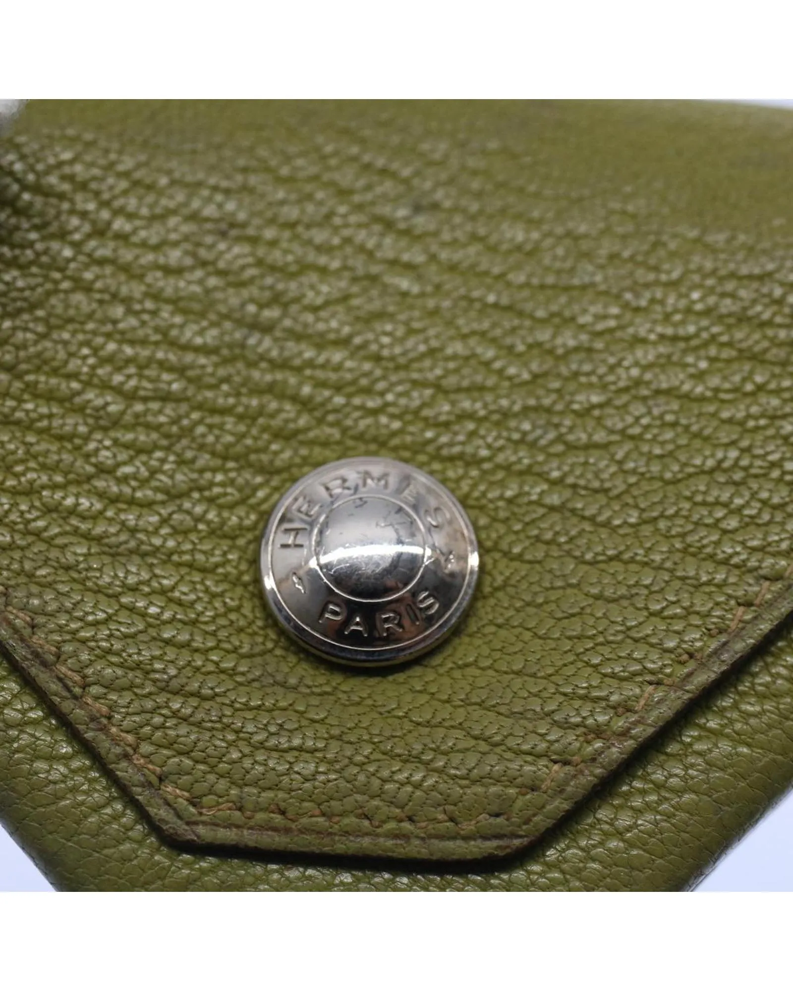 Green Leather Coin Purse