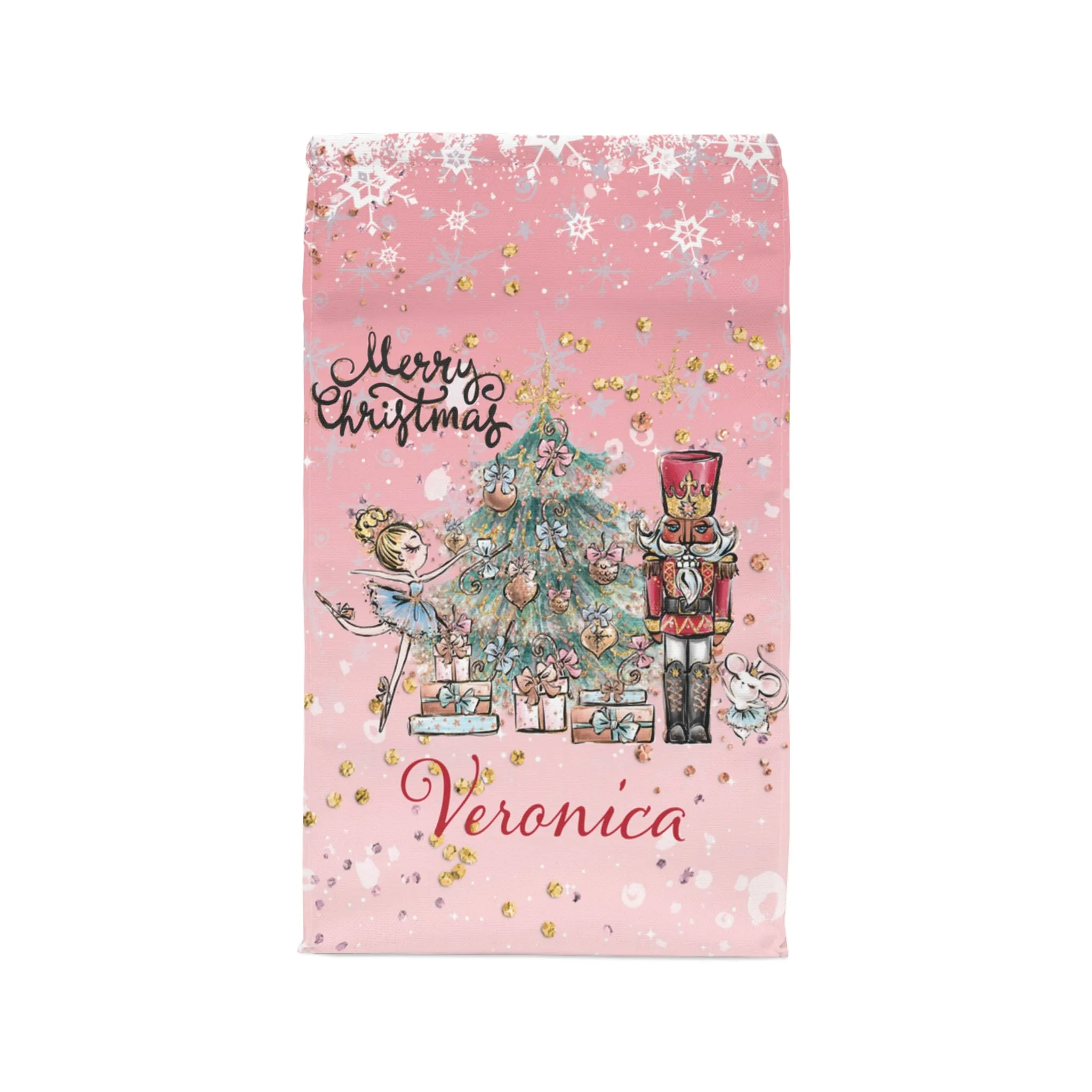 Insulated Lunch Bag, Magical Christmas, Nutcracker, Fairy and Christmas Lunch Bag