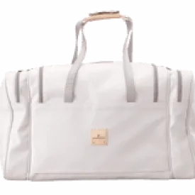 Large Square Duffel-White Coated Canvas