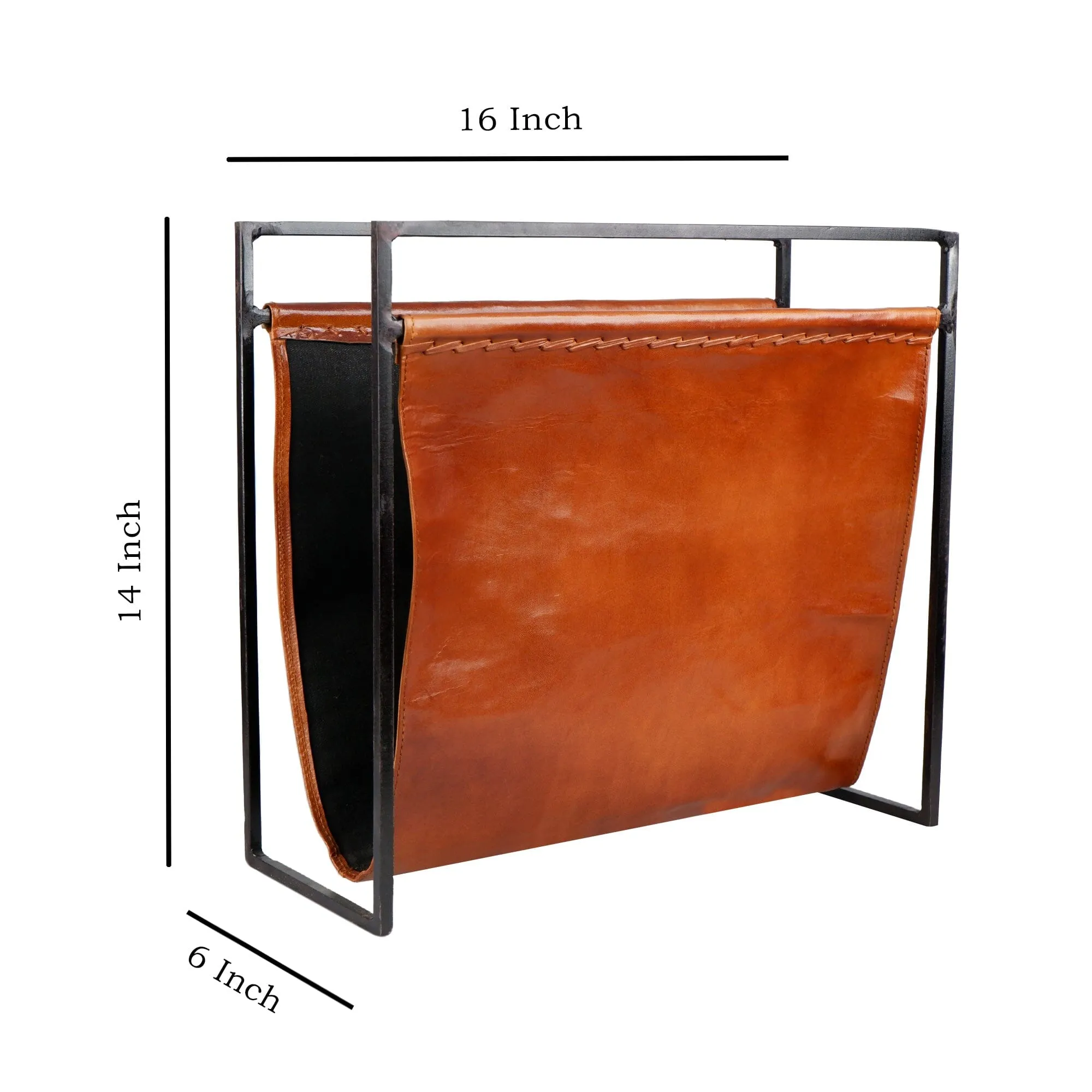 Leather Newspaper & Magazine Rack