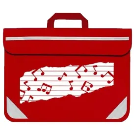 Mapac Music Bag Duo - Music Notes - Red