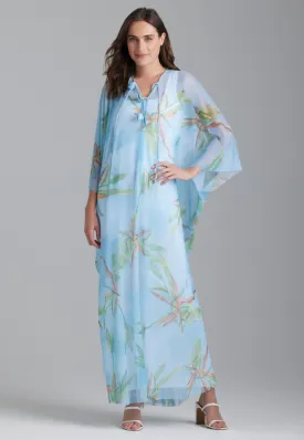 Mariella Sheer Kaftan in Bamboo Brush