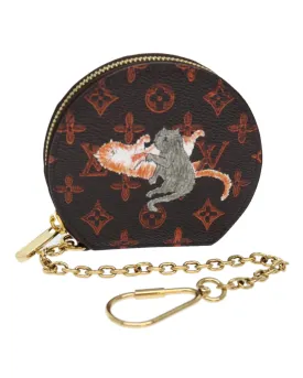 Monogram Canvas Coin Purse with Chain Accessory