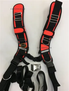 OxyCheq Deluxe Adjustable Harness Chroma Series- Safety Orange w/ Reflective