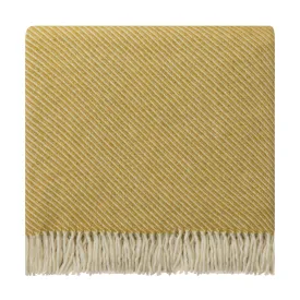 Palini Wool Blanket [Mustard & Natural white]