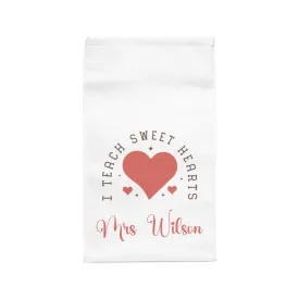 Personalised Insulated Lunch Bag, Teacher, I Teach Sweet Hearts Lunch Bag,