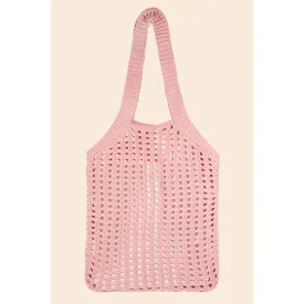 Pointelle Knit Tote