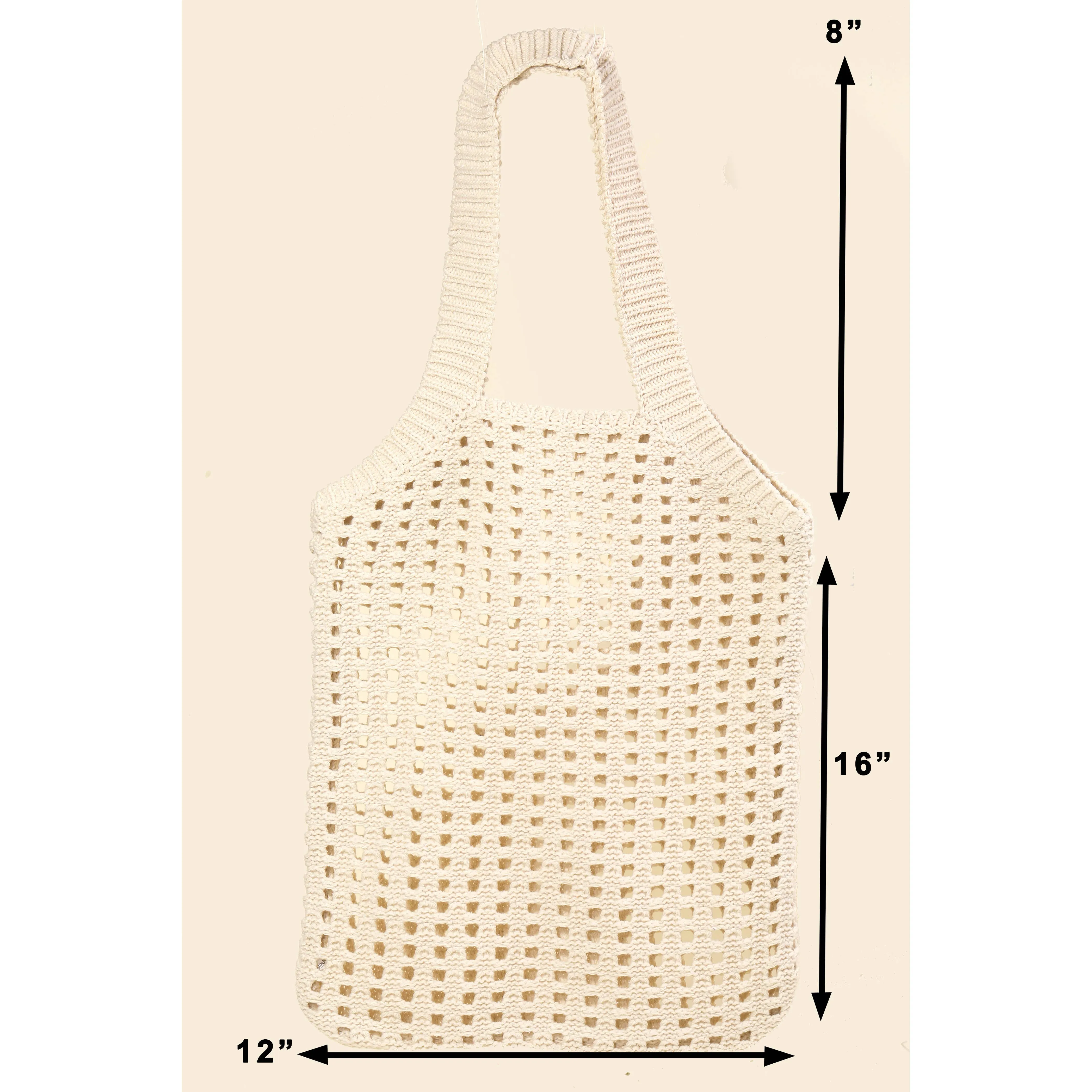 Pointelle Knit Tote