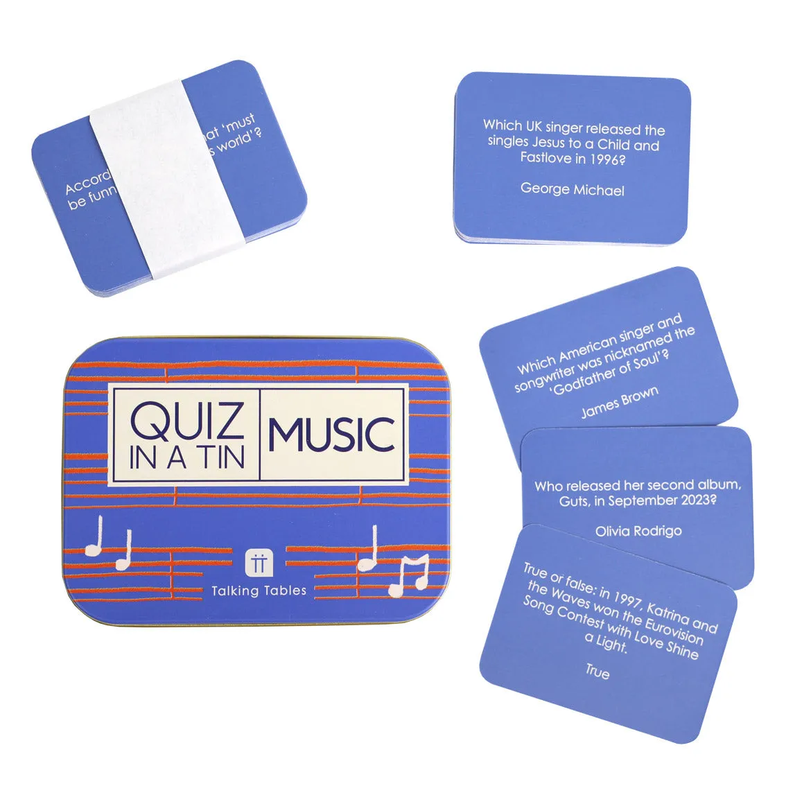 Quiz in a Tin - Music Trivia - 200 Questions