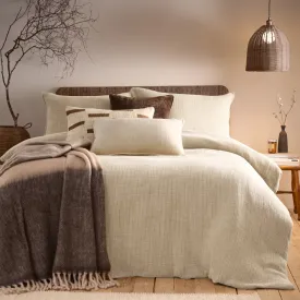 Ribble Acid Washed Duvet Cover Set Natural