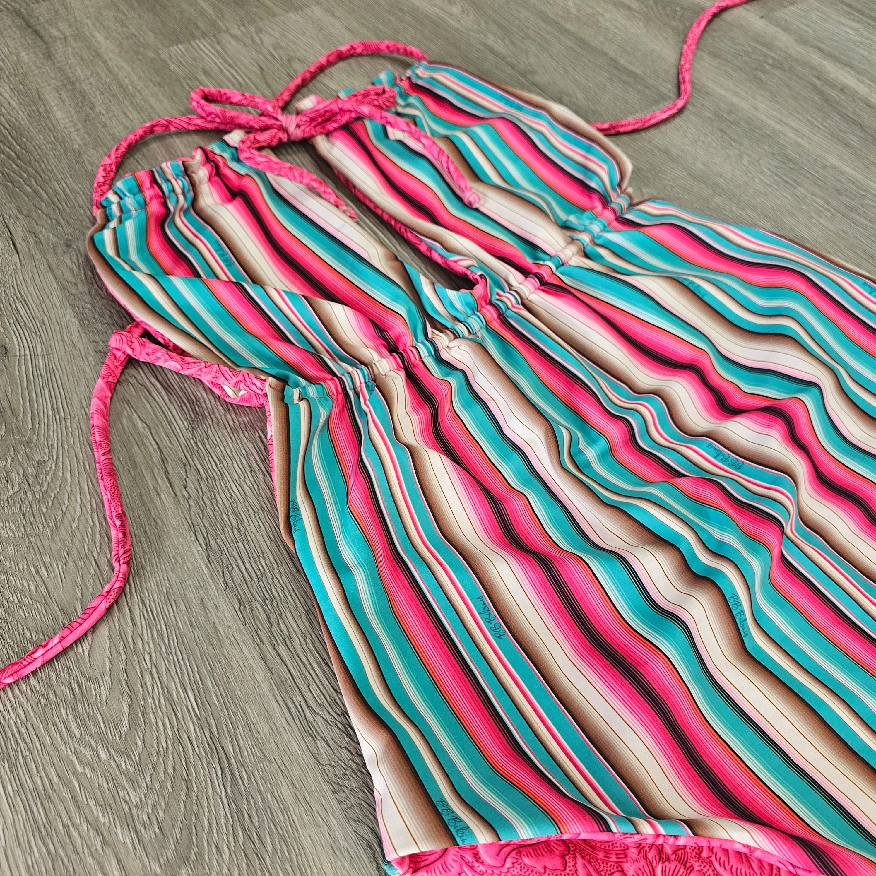 Serape Tooled Pink Lasso One Piece