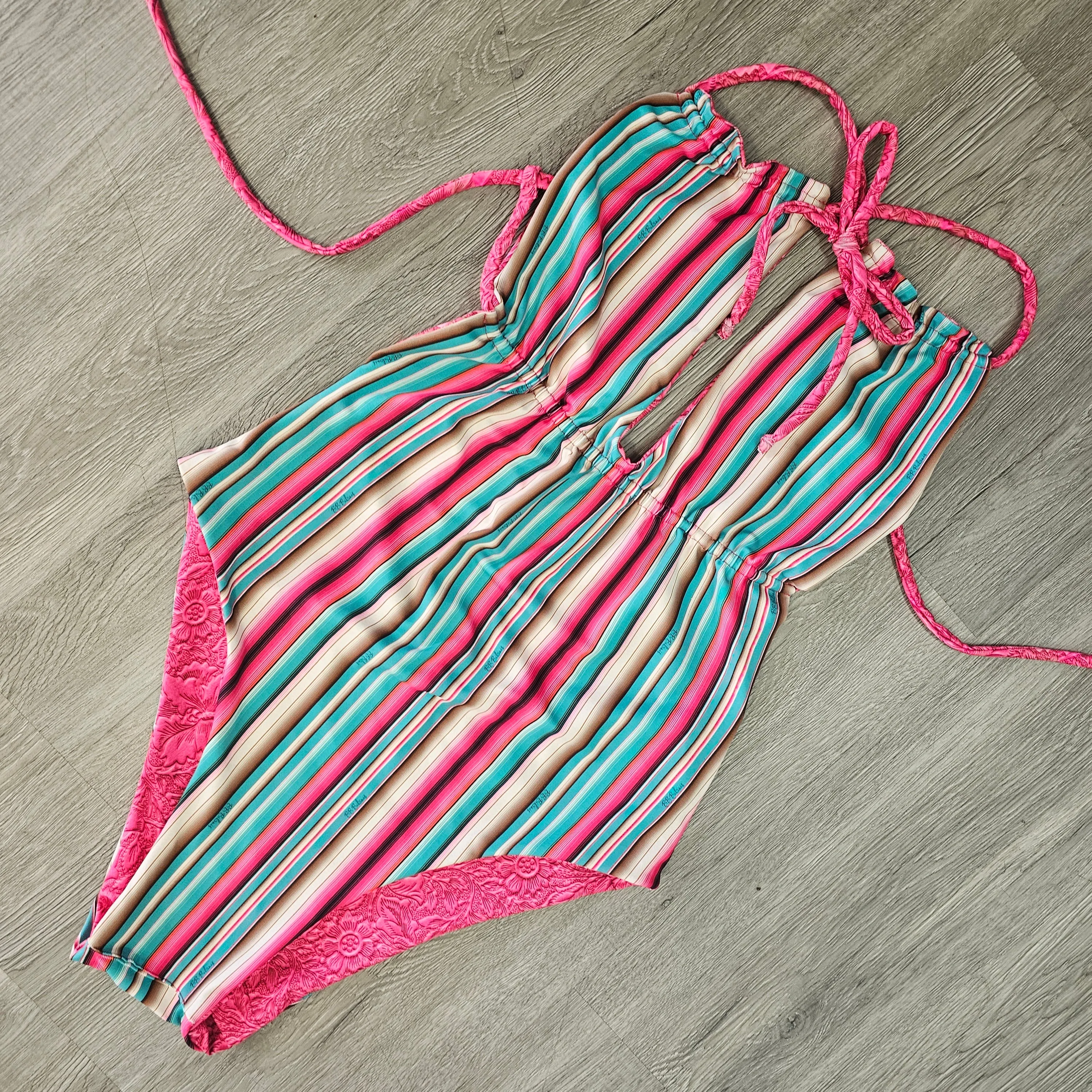 Serape Tooled Pink Lasso One Piece