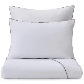 Vitero Percale Bedding [White/Black]