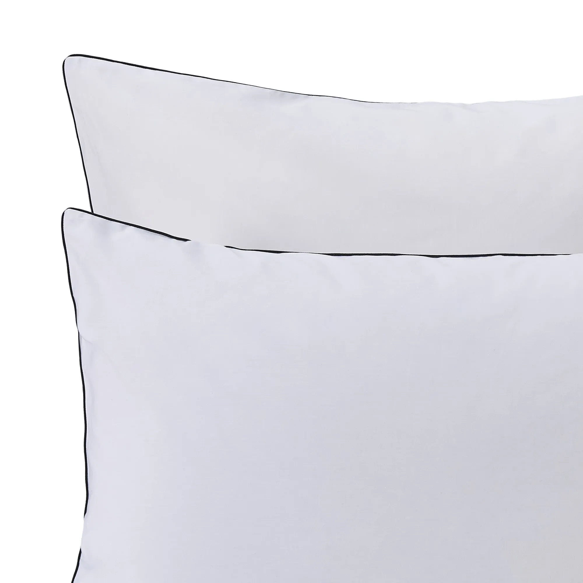 Vitero Percale Bedding [White/Black]