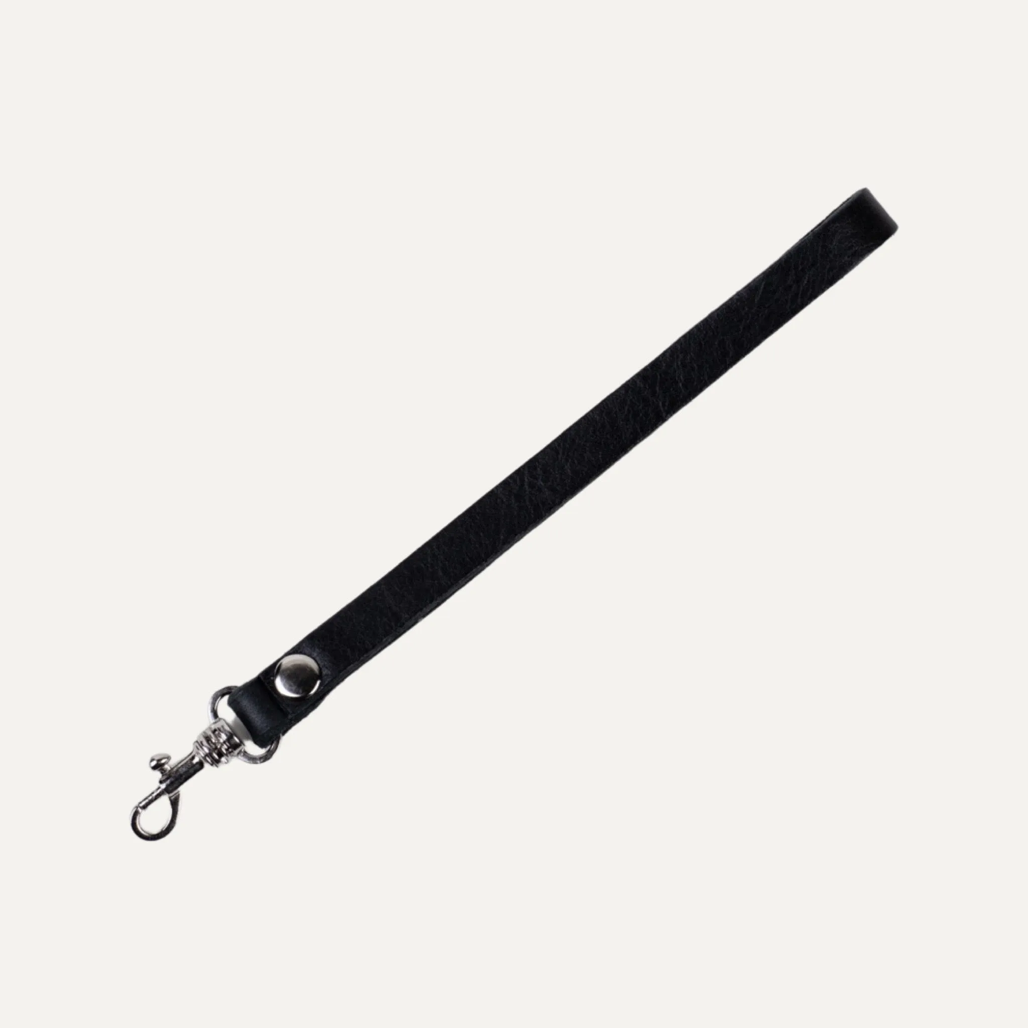 Wristlet Strap Attachment | Black   Silver Hardware