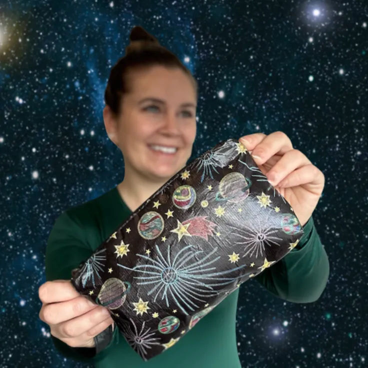 Zip Wristlet in Cosmic LOVE!